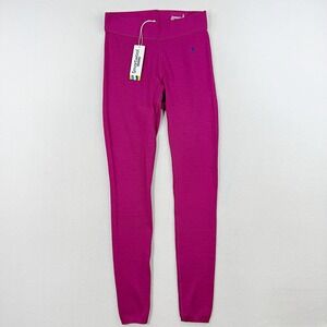 Smartwool Knit Thermal Baselayer Pant Size M Womens Wool Blend Festive Fuschia